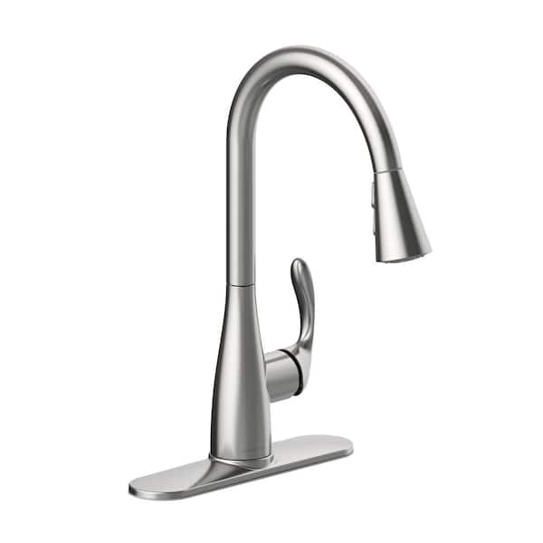 Seasons Westwind Single-Handle Pull-Down Sprayer Kitchen Faucet in Stainless Steel