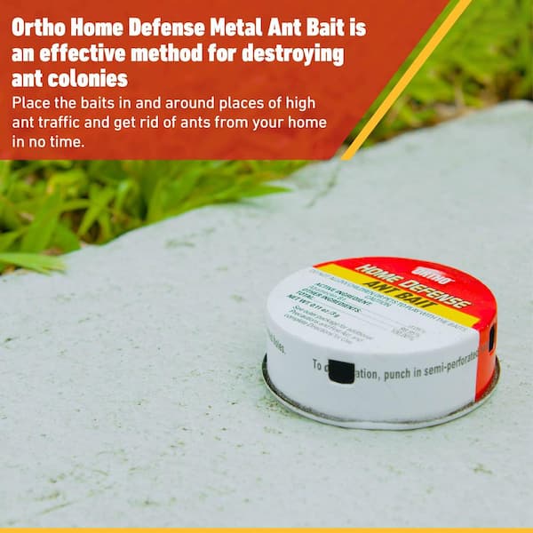 Ortho Home Defense Indoor/Outdoor Ant Metal Bait Stations - 30 Traps