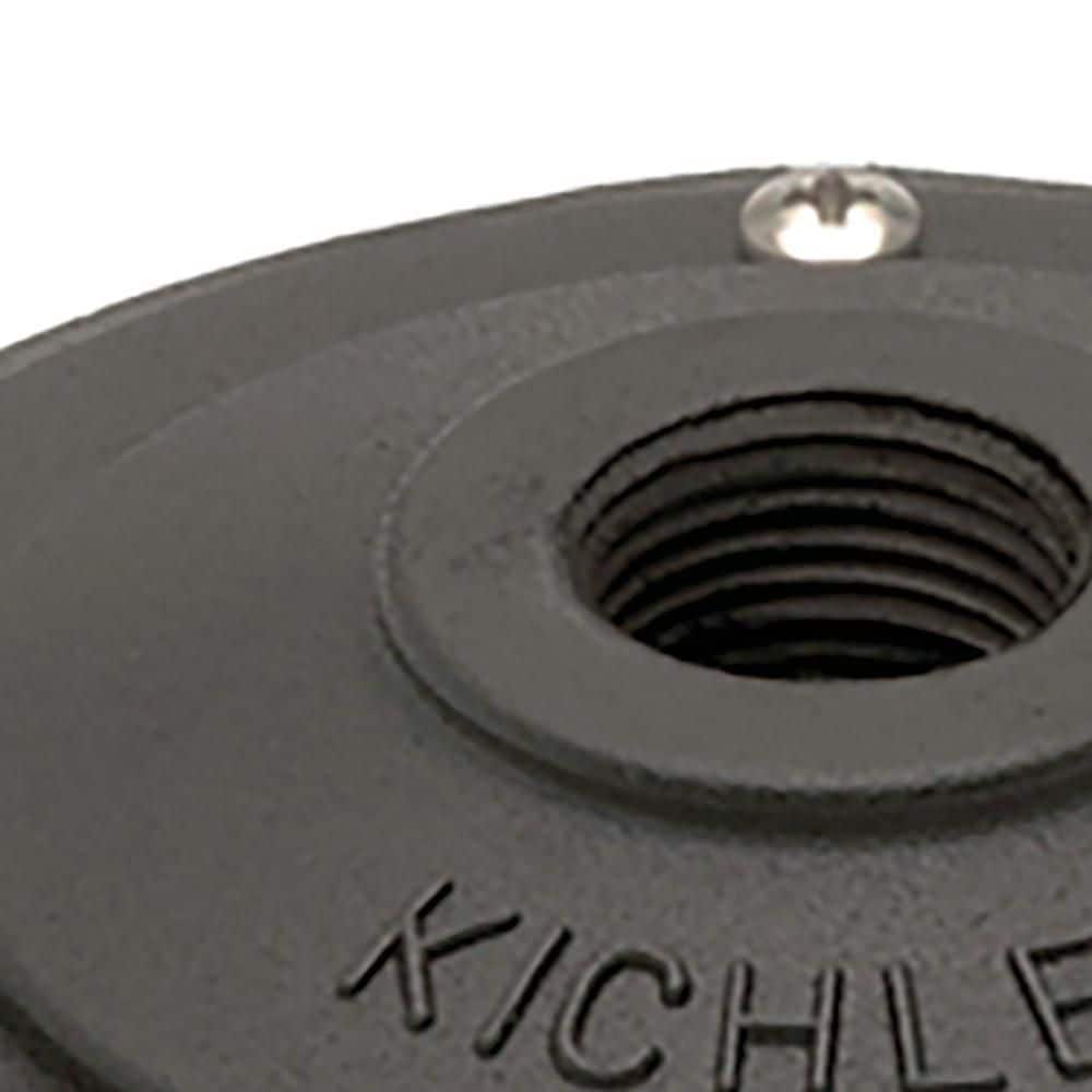 Modern Textured Black Canopy Mounting Accessory with Neoprene Gasket