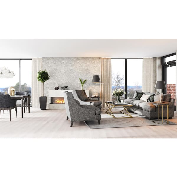 Silver Canyon Splitface Ledger Panel 6 in. x 24 in. Marble Wall Tile (10 cases/60 sq. ft./pallet)