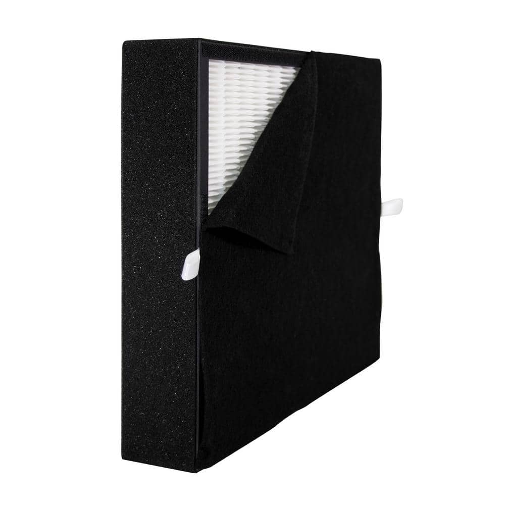 Compact Black and White HEPA Air Purifier Filter