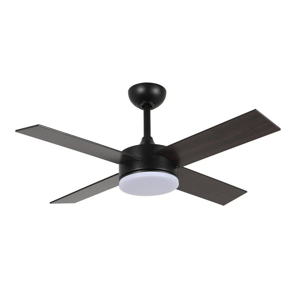 42 in. Black Indoor Ceiling Fan with Light Remote Control, Quiet DC Motor 4