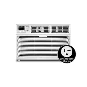 18,500 BTU Window Air Conditioner with Heat Control 230V 20A in White