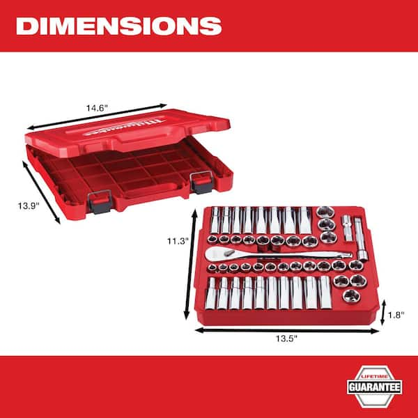 Milwaukee 1/2 in. Drive SAE/Metric Ratchet and Socket Mechanics