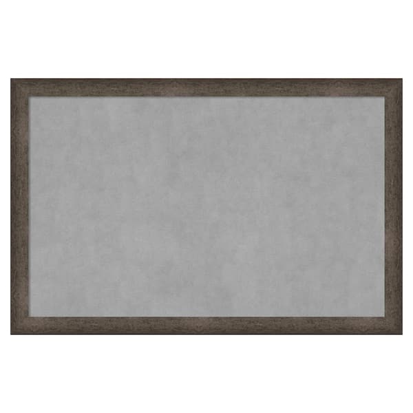 Amanti Art Dappled Light Bronze Narrow 35 in. x 23 in. Framed Magnetic Board