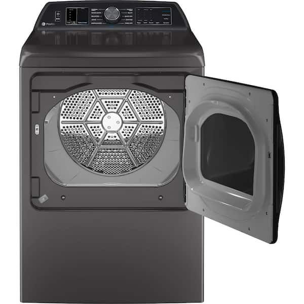 GE Profile 7.4 cu. ft. Smart Gas Dryer in Diamond Gray with Steam