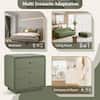 Christopher Knight Creston Olive Green 3-Drawer Nightstand