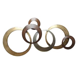 37.75 in. Charlie Metal Gold Wall Decor
