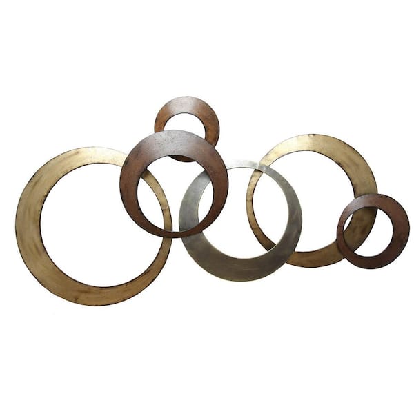 HomeRoots 37.75 in. Charlie Metal Gold Wall Decor