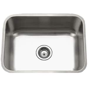 Houzer Eston 23 in. Stainless Steel Undermount Single Bowl Kitchen Sink - STS-1300-1