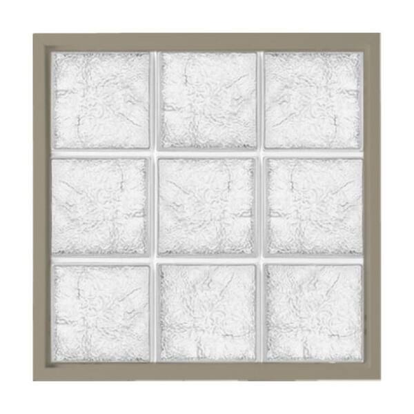 Hy-Lite 31.5 in. x 16.5 in. Fixed Driftwood Vinyl Nail Fin Frame Glass ...