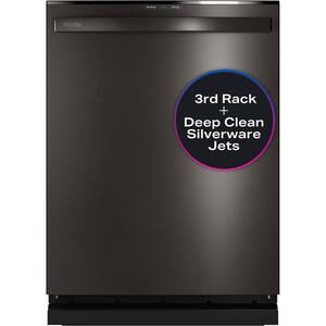 24 in. Built-In Top Control Black Stainless Steel Dishwasher w/Stainless Tub, 3rd Rack, 45 dBA