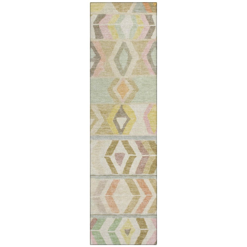 Chantille Machine Washable Indoor/Outdoor Abstract ACN2721 Khaki 2 ft. x 7 ft. Runner Rug price history on PriceWatchPro