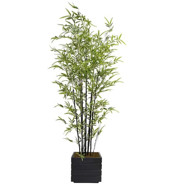 VINTAGE HOME Artificial Faux Real Touch 6.5 Feet Tall Bamboo Tree With Fiberstone Planter
