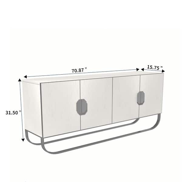 Clihome White Washed Accent Chest