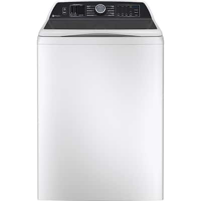 5.3 cu. ft. High-Efficiency Smart Top Load Washer with Smarter Wash and Microban Technology in White, ENERGY STAR