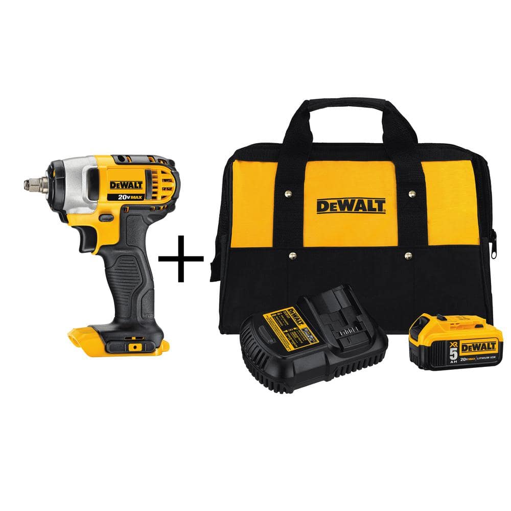 DEWALT 20V MAX Cordless 3/8 in. Impact Wrench with Hog Ring Anvil with