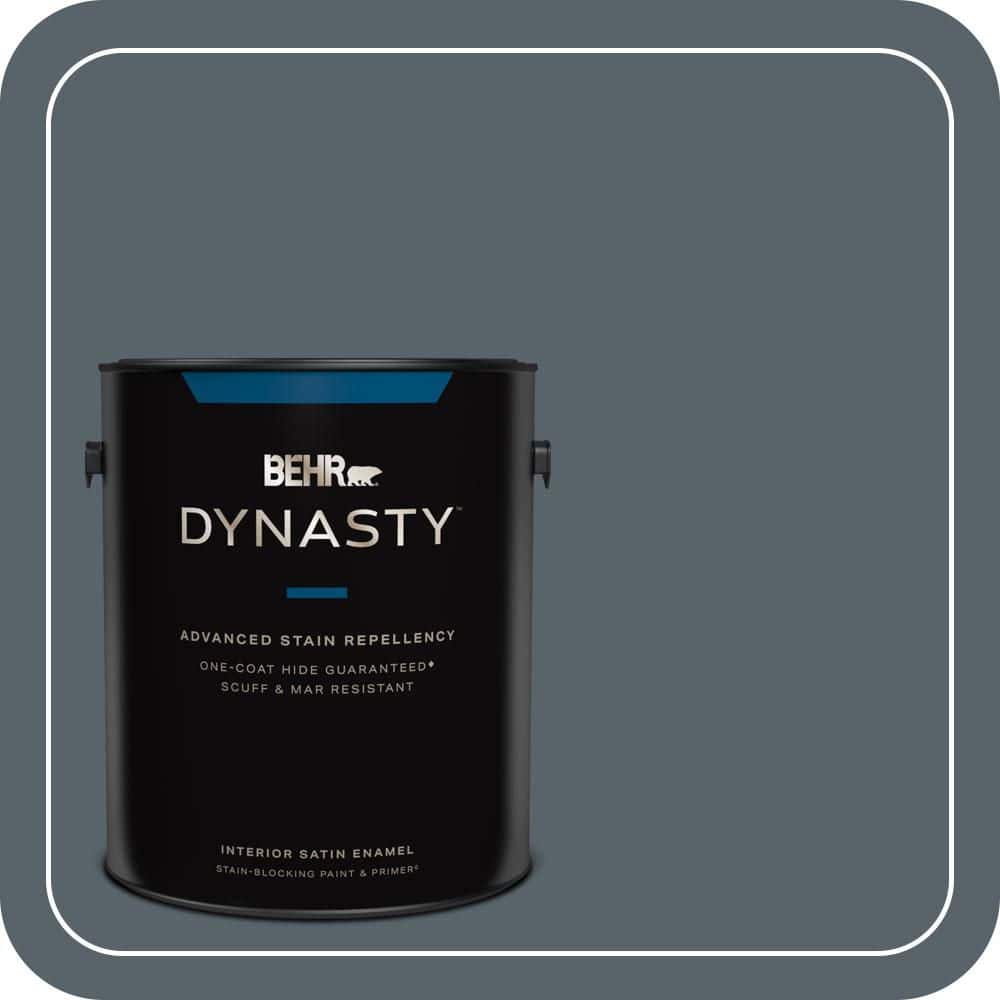 1 gal. #N490-6 Calligraphy One-Coat Hide Satin Enamel Interior Stain-Blocking Paint & Primer price history on PriceWatchPro