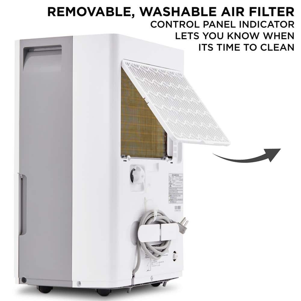 Ivation 4,500 Sq. Ft White Energy Star Dehumidifier with Pump