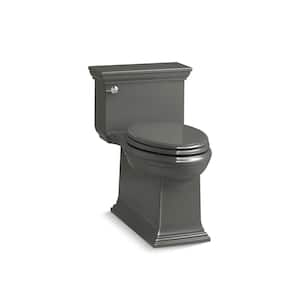 Memoirs Stately 1-Piece 1.28 GPF Single Flush Elongated Toilet in Thunder Grey (Seat Included)