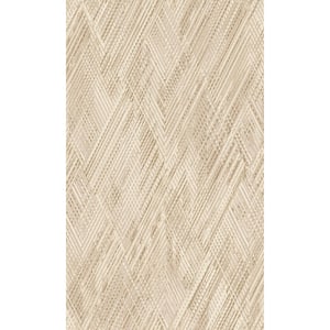 Beige, Gold Playful Textured Geometric Printed Non-Woven Paper Nonpasted Textured Wallpaper 57 Sq. Ft.