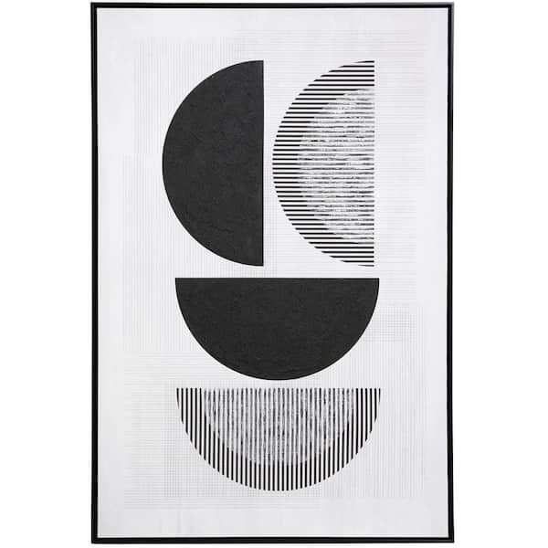 StyleCraft Half Plates 1-Piece Framed Poster 47.24 in. x 31.49 in.