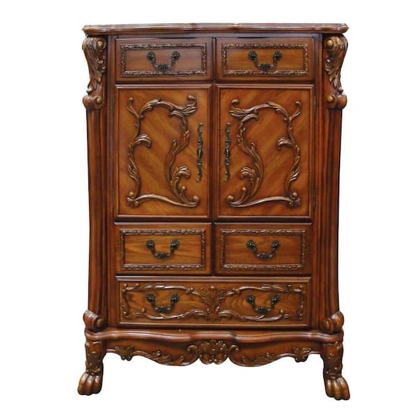 Acme Furniture Dresden Cherry Oak Chest 55 in. x 20 in. x 43 in.