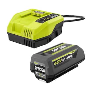 40V Lithium-Ion 4.0 Ah Battery and Fast Charger Kit