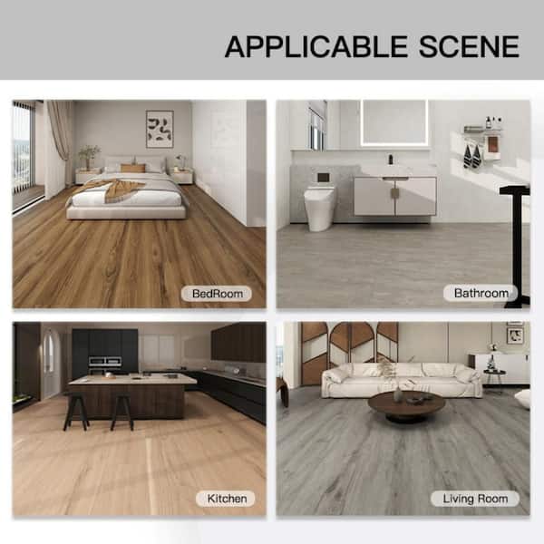 DOTFLOOR Crosstown Traffic 9 in. W x 62.6 in. L Click Lock SPC