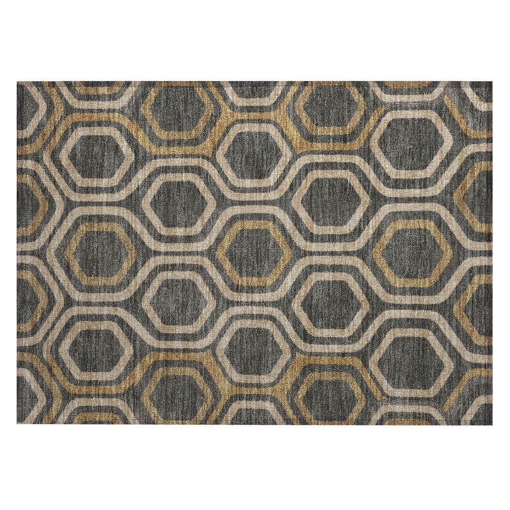 Chantille Machine Washable Indoor/Outdoor Abstract ACN2956 Charcoal 2 ft. x 3 ft. Accent Rug price history on PriceWatchPro