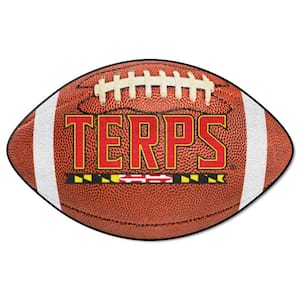 Maryland Terrapins Brown 1 ft. x 2 ft. Football Area Rug