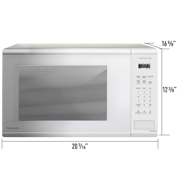 Panasonic 20.4 in. 1.3 Cu. Ft. Countertop Microwave in White with