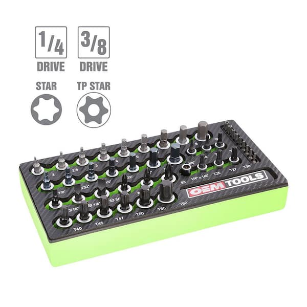 OEMTOOLS 44- Piece Multi-Drive Star and Bit Socket Set 23992 - The