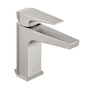 Voltaire Single-Handle Single-Hole Bathroom Faucet in Brushed Nickel