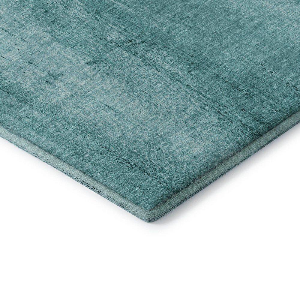 Red Rectangular Synthetic Washable Easy Care Rug 46" x 30"