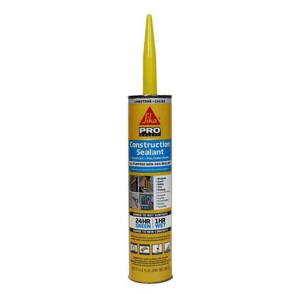 Sika 10.1 fl. oz. Sikaflex All Purpose Non-Sag Construction Sealant Polyurethane in Limestone