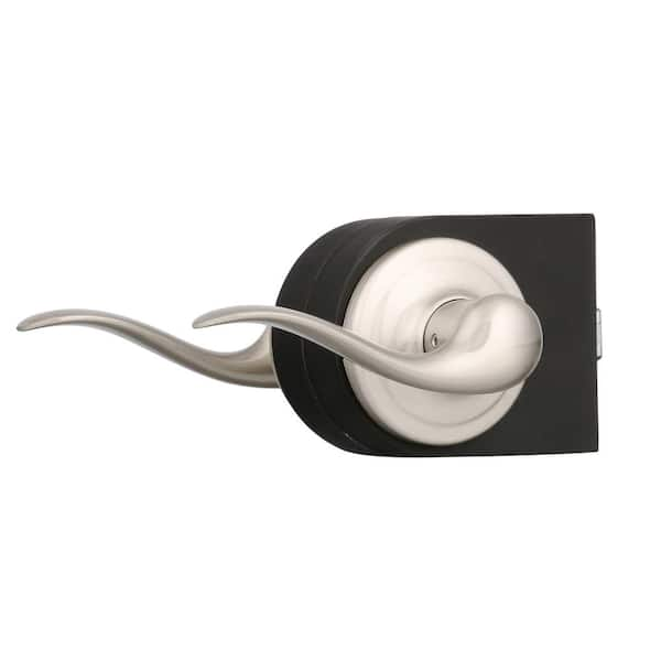 Kwikset Tustin Satin Nickel Hall/Closet Door Lever with Microban  Antimicrobial Technology 720TNL 15 CP - The Home Depot