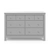 graco dresser pebble grey Graco Noah 6 Drawer Double Dresser Driftwood