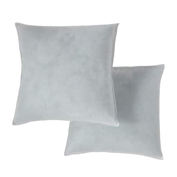 Sweet Home Collection Plush Pillow Faux Fur Soft and Comfy Throw Pillow (2  Pack), Taupe