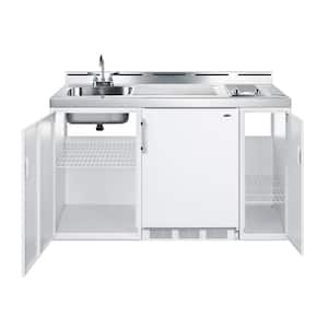 60 in. Compact Kitchen in White