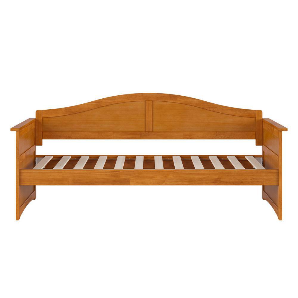 Acadia Light Toffee Twin Wood Daybed Frame with Drawer