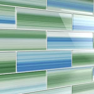 Tidal 4 in. x 12 in. Glass Tile for Kitchen Backsplash and Showers (10 sq. ft./per Box)