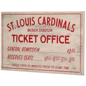 Open Road Brands St. Louis Cardinals Vintage Ticket Office Wood Wall Decor  90183452-s - The Home Depot