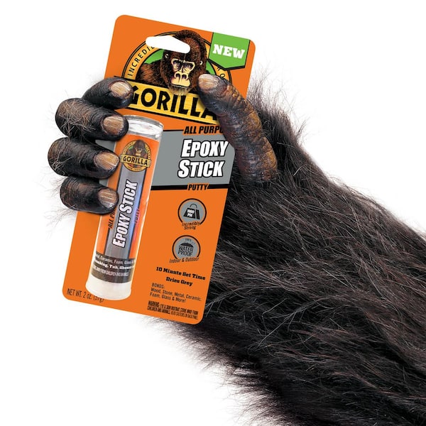 Gorilla All Purpose Epoxy Stick Putty 2 oz Waterproof Permanent