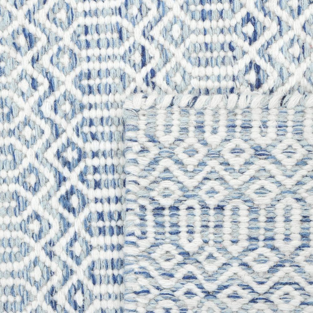 Cloud Geometric Handmade Wool Area Rug 10' x 14'