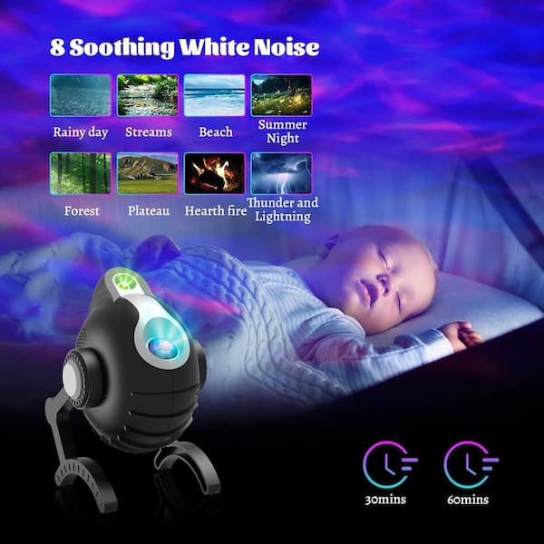 Vrbgify Night Light-Robot Dog Star Projector, Starry Nebula