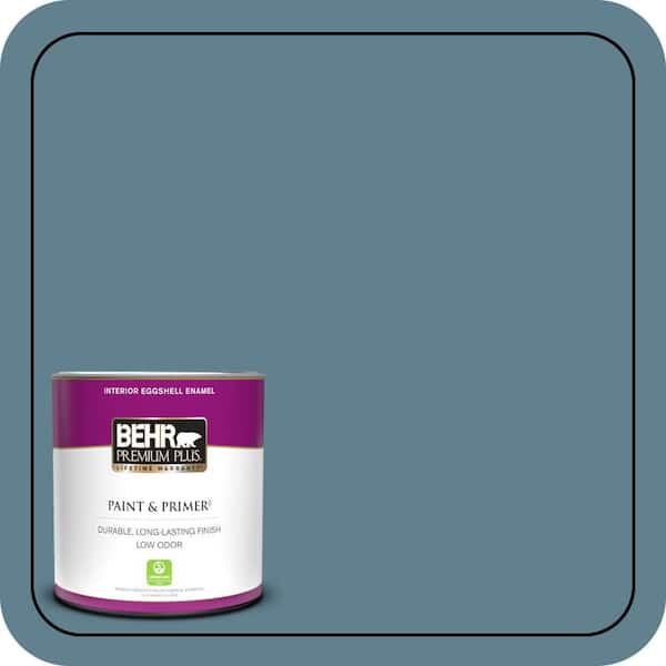 BEHR PREMIUM PLUS 1 qt. #S470-5 Blueprint Eggshell Enamel Low Odor Interior Paint & Primer