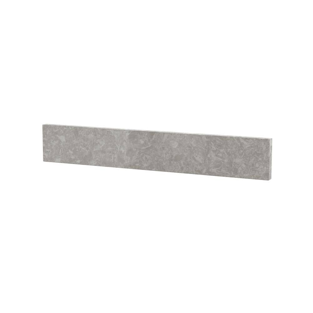Charcoal Gray Quartz 21.24" x 4" Bathroom Sidesplash