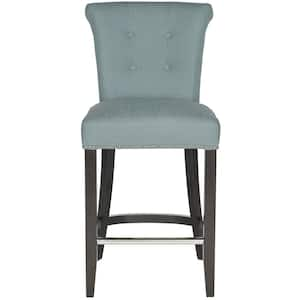 Addo 25.7 in. Light Blue Cushioned Bar Stool