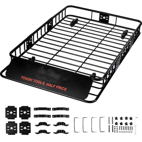 Universal Roof Rack Basket: 45 x 36 Inches Heavy-Duty Rooftop